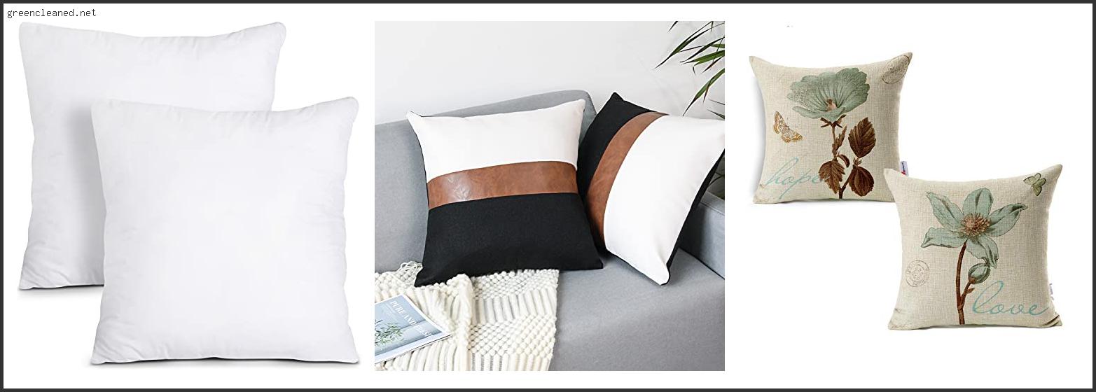 Best Pillows For Brown Leather Couch