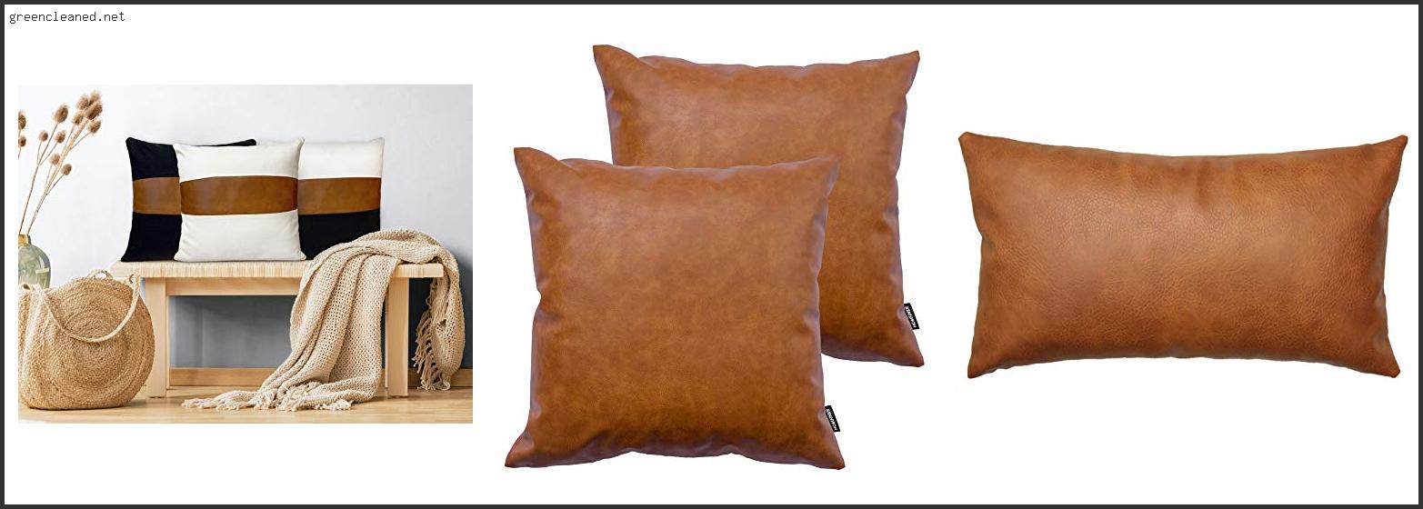 Best Color Throw Pillows For Brown Leather Couch