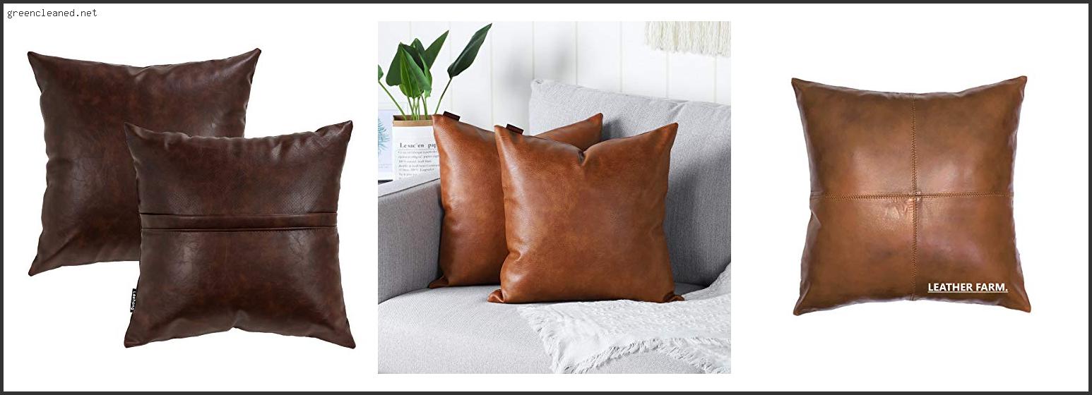 Best Pillows For Leather Couch