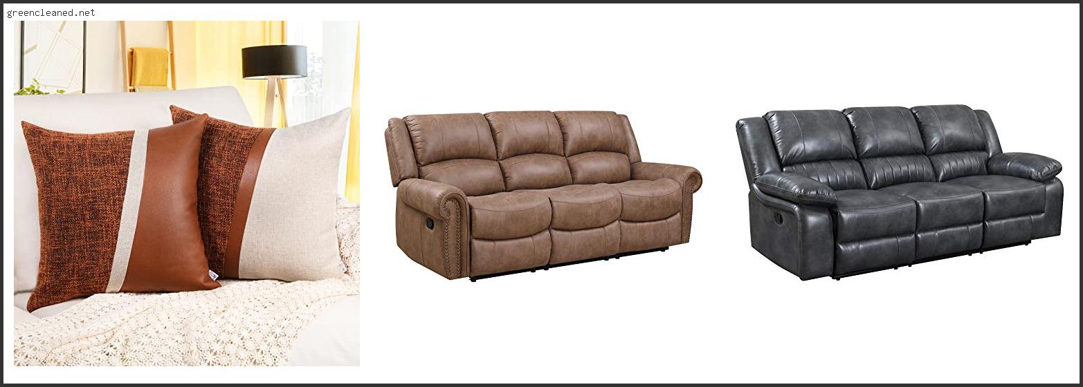 Best Pillows For Leather Sofa