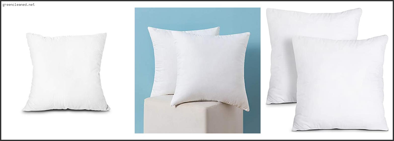 Best Filling For Decorative Pillows