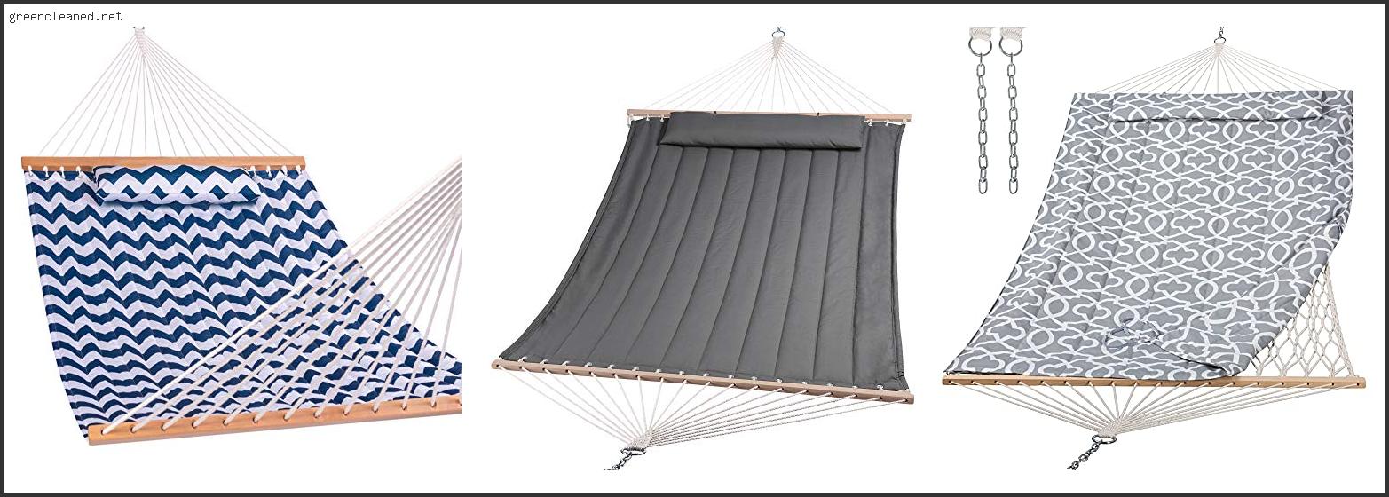 Best Choice Products Quilted Double Hammock W Detachable Pillow